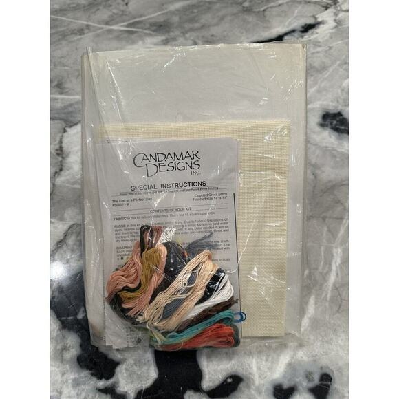 Candamar Designs Thomas Kinkade Cross Stitch Kit The End of a Perfect Day 50897 - Picture 2 of 5